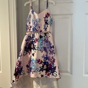 Rare Editions size 10 floral diamond waisted gown.